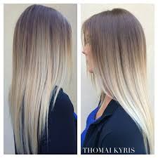 Ash Blonde Ombre Straight Hair Google Search Grey Ombre Hair Long Hair Girl Balayage Hair