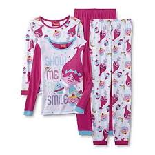 Dreamworks Trolls Girls 39 2 Pairs Long Sleeve Pajamas Kmart Online Kids Clothes Cool Kids Clothes Fall Trends Outfits