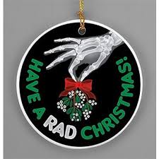 Have A Rad Christmas Rad Tech Mistletoe Porcelain Ornament Radiology Christmas Radiology Radiology Humor