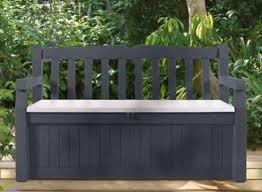 Banc De Jardin En Pvc Avec Coffre Rangement Rangement Jardin Banc Jardin Deco Jardin