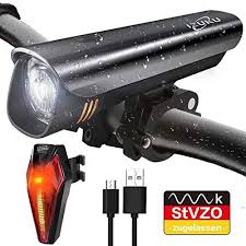 Izuku Fahrradlichter Set Stvzo Zugelassen Fahrradbeleuchtung Set Mit Wasserdicht Usb Wiederaufladbare Fahrradlich Fahrradbeleuchtung Fahrrad Licht Fahrradlampe