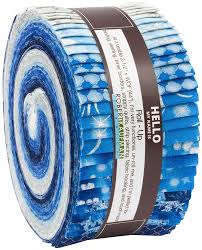 Winter S Grandeur 6 Evening Jelly Roll W Metallic Accents Winter Christmas Blue Silver Jelly Roll Fabric 2 5 Inch Prec Sewing Fabric Precut Fabric Fabric