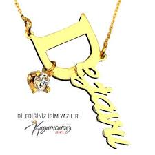 Tasli Isimli Kolye 14 Ayar Kolyeler Altin
