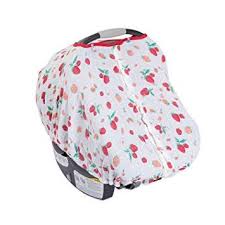 Little Unicorn Cotton Muslin Car Seat Canopy Strawberry Review Car Seats Toddler Gear Muslin Cotton