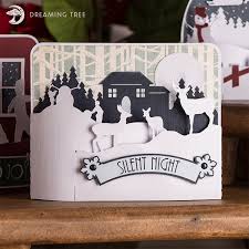 Silent Night Svg Bendi Card Beautiful Christmas Cards Birthday Card Template Free Shaped Cards
