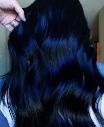 Dark Blue Hair Color For Black Hair Blue Black Hair Color Hair Styles