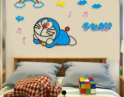 17 Lukisan Kartun Di Dinding Kamar Lukisan Dinding 3d Doraemon Cikimm Com Download Jasa Lukis Dinding Gambar Kartun Gri In 2020 Home Decor Decor Home Decor Decals