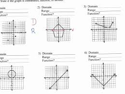 Domain And Range Graph Worksheet With Answers Luxury Collection Of Domain Range Worksheet In 2020 Graphing Worksheets Dr Note For Work