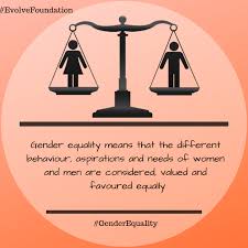 Gender Equality Means That The Different Behaviour Aspirations And Needs Of Women And Men Are Considered Val Women Education Equality Meaning Gender Equality