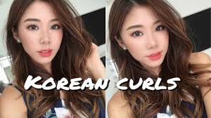 Natural Korean Waves Curls Hairstyle Mongabong Youtube Curled Hairstyles Waves Hair Tutorial Hair Waves