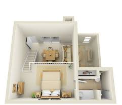 Studio 2nd Floor Townhome 3d Floor Plan Studio Apartment Floor Plans Apartment Floor Plans Loft Floor Plans