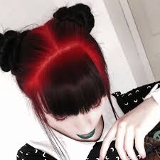 Lava Hair Black Red Ombre Roots Balayagehairblack Black Hair Lava Ombre Red Root Hair Styles Cool Hair Color Hair Color For Black Hair