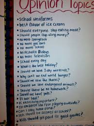 Possible Topics For Opinion Writing Opinion Writing Writing Topics