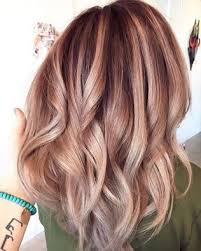 Subtle Rose Gold Balayage Hair Styles Blonde Hair With Highlights Strawberry Blonde Hair