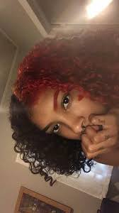 Pin By K On Hair Ideas Dyed Natural Hair Natural Hair Styles Half Colored Hair