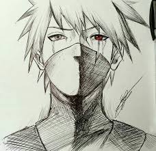 Narutoshippuudenart Nice Naruto Sketch Kakashi Drawing Naruto Drawings