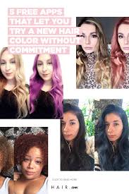 5 Free Apps That Let You Try A New Haircolor Change Hair Color Hair Colour App Hair Color