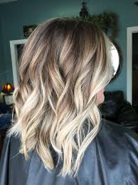 Balayage Blonde Hair Brown Hair Blonde Highlights Lob Bob Haircut Hair Loose Hair Styles Blonde Hair With Highlights Brown Hair With Blonde Highlights