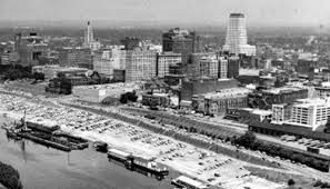 The Memphis Skyline Lacked Many Of Its Landmark Buildings In This Aerial Photograph From 23 Feb 62 Commerce Square City Memphis City Memphis Skyline Memphis