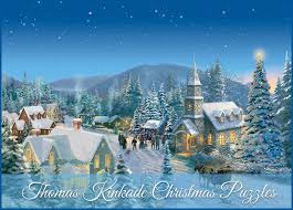 Thomas Kinkade Christmas Puzzles Discover The Painter Of Light Christmas Jigsaws Christmas Jigsaw Puzzles Thomas Kinkade Christmas