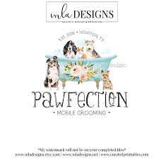 Pet Groomer Logo Dog Grooming Logo Bath Logo Design Etsy In 2020 Dog Grooming Dog Grooming Business Pet Groomers