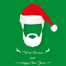 Santa Hat And Beard Beard Illustration Beard Art Beard Drawing