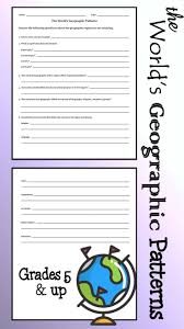 The World S Geographic Patterns Social Studies Middle School 6th Grade Social Studies Social Studies Resources