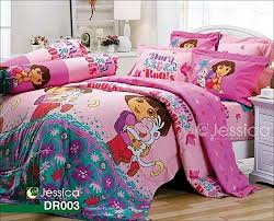 Dora The Explorer Official Licensed Bedding Set Bed Sheet Pillow Case Bolster Case Not Included Comforter Dr003 Set B Size 60x78 Que Bed Bed Sheets Bedding Set