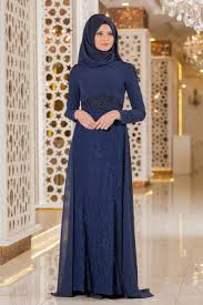 Tesetturlu Abiye Elbise Etegi Dantelli Lacivert Tesettur Abiye Elbise 2222l Tesetturisland Com Elbise Moda Stilleri Giyim