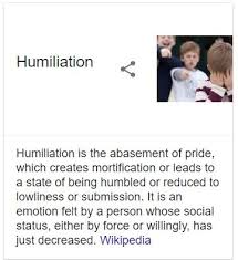 Humiliation Definition Wikipedia Debasing Dehumanizing Personality Disorder Emotions Psychopath