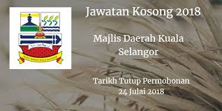 Majlis Daerah Kuala Selangor Jawatan Kosong Mdks 24 Julai 2018 Majlis Daerah Kuala Selangor Mdks Calon Yang Sesuai Untuk Mengisi Keko Kuala Selangor Selangor