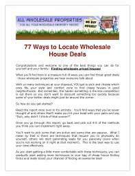 76 Ways To Find Houses At Wholesale Prices Wholesale Real Estate Being A Landlord Real Estate Investing