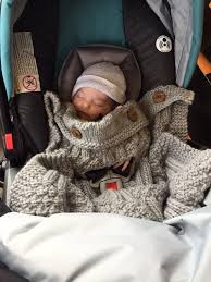Knit Car Seat Blanket Perfect Fall Winter Accessory For Infants 0 9 Months Made To Order Car Seat Blanket Car Seats Baby Car Seats