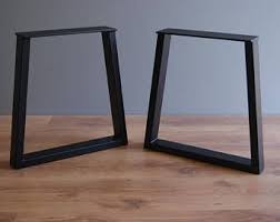 Trapezoid Steel Bench Legs Bench Base Set Of 2 Pied Table Basse Pieds De Table Table Basse Etroite