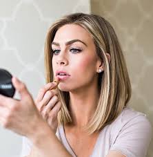 Straight Blonde Long Bob Side Part Hair Lengths Hair Styles Medium Length Hair Styles