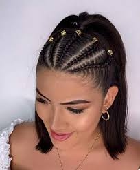 19 Braids Hairstyle Quiffed Ponytail Hairstyle Ideas 14 In 2020 Braids For Short Hair Braided Ponytail Hairstyles Natural Hair Styles