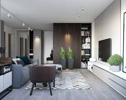 Spacious Looking One Bedroom Apartment With Dark Wood Accents Small Living Room Design Small House Interior Design Modern Houses Interior
