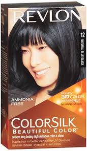 Colorsilk Beautiful Color 12 Natural Blue Black By Revlon For Unisex 1 Application Hair Color Medium Reddish Brown Revlon Colorsilk Revlon Hair Dye Revlon