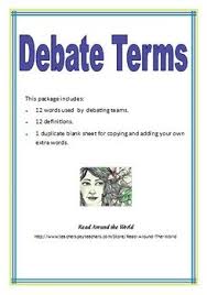 Debate Terms Teacherspayteachers Com Debate Debate Team Teachers Pay Teachers