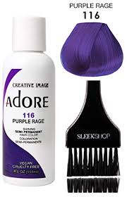 Adore Creative Image Shining Semi Permanent Hair Color W Brush No Ammonia 116 Purple Rage Walmart Com Walmart Com