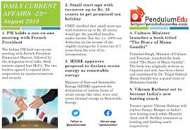 Currentaffairs Indiafrance Cbdt Mnre Thediaryofmanugandhi Vikramrathour Affair Tax Holiday Current