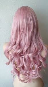 Blush Pink Wig Lace Front Wig Pastel Wig Mauve Pink Curly Etsy Pastel Pink Hair Lace Hair Trendy Hair Color