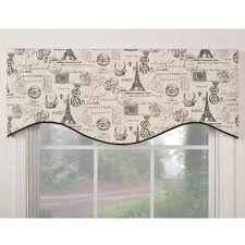 Paris Themed M Shaped Window Valance Walmart Com Paris Themed Bedroom Window Valance Paris Room Decor