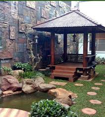 5 Inspirasi Desain Relief Taman Dengan Kolam Ikan Minimalis Kolam Ikan Patio Rumah Halaman