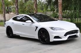 White Elizabeta Tesla Model S By Larte Design Is Stunning Soulsteer Sports Cars Luxury Tesla Model S Tesla Model
