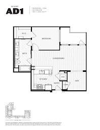 The Elevate One Bedroom Den Apartment Floor Plans Apartment Floor Plan How To Plan