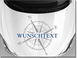 Autoaufkleber Kompass Mit Wunschtext In 2020 Auto Aufkleber Aufkleber Furs Auto Aufkleber