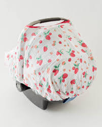 Cotton Muslin Car Seat Canopy Strawberry Car Seats Muslin Cotton Carseat Canopy