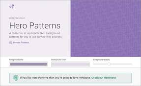 Heropatterns A Collection Of Repeatable Pattern Made With Svg That You Can Use As A Background In Your Website Web Design Tips Web Design Web Design Programs