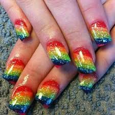 17 Rainbow Nail Designs You Won T Miss Pretty Designs Rainbow Nails Rainbow Nails Design Rainbow Nail Art